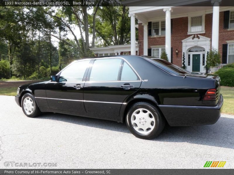 Black / Black 1993 Mercedes-Benz S Class 600 SEL