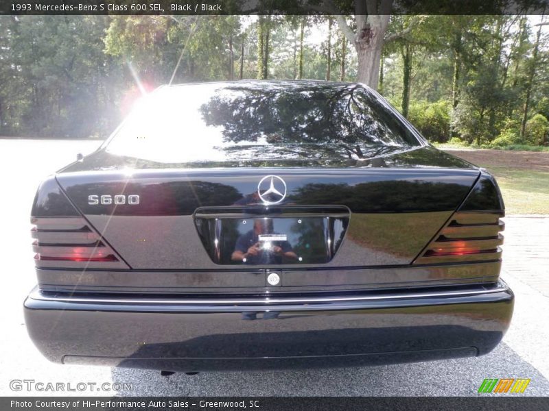 Black / Black 1993 Mercedes-Benz S Class 600 SEL