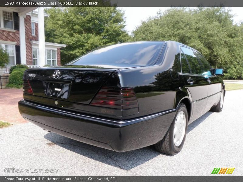 Black / Black 1993 Mercedes-Benz S Class 600 SEL
