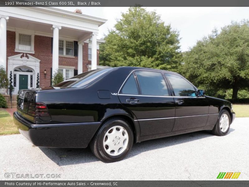 Black / Black 1993 Mercedes-Benz S Class 600 SEL