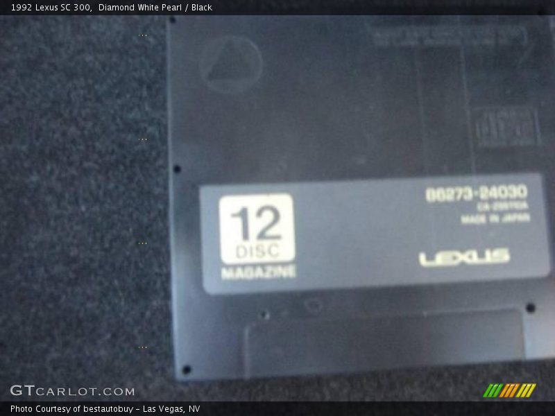 Diamond White Pearl / Black 1992 Lexus SC 300