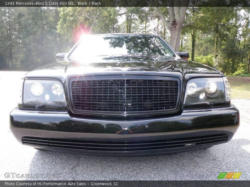 Black / Black 1993 Mercedes-Benz S Class 600 SEL