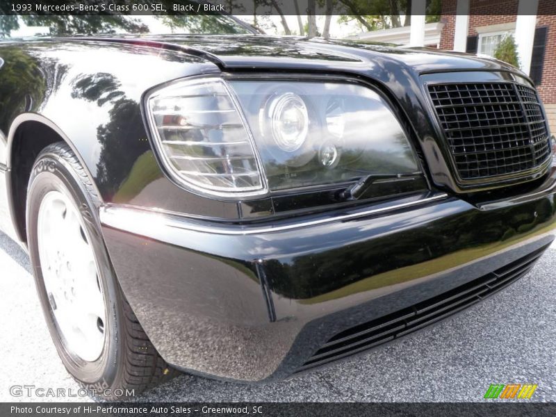 Black / Black 1993 Mercedes-Benz S Class 600 SEL