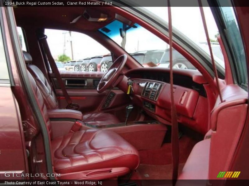 Claret Red Metallic / Red 1994 Buick Regal Custom Sedan