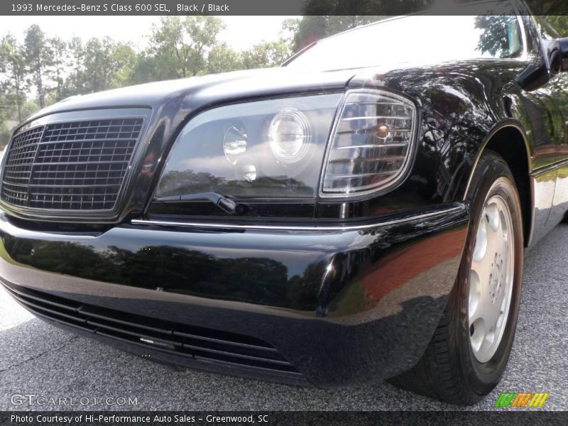 Black / Black 1993 Mercedes-Benz S Class 600 SEL