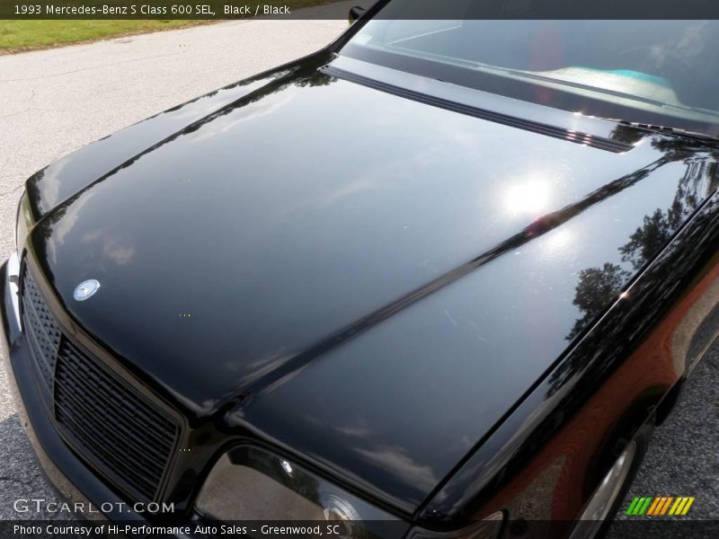 Black / Black 1993 Mercedes-Benz S Class 600 SEL