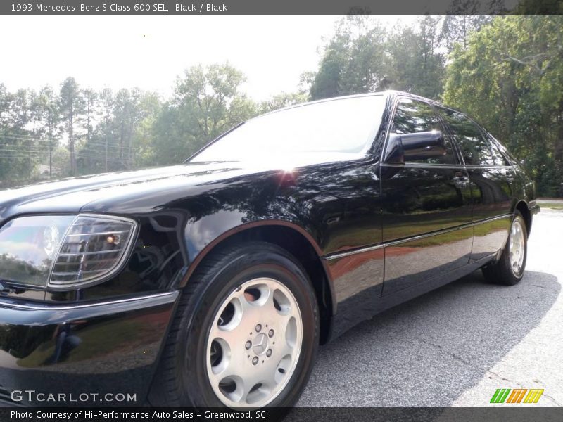 Black / Black 1993 Mercedes-Benz S Class 600 SEL