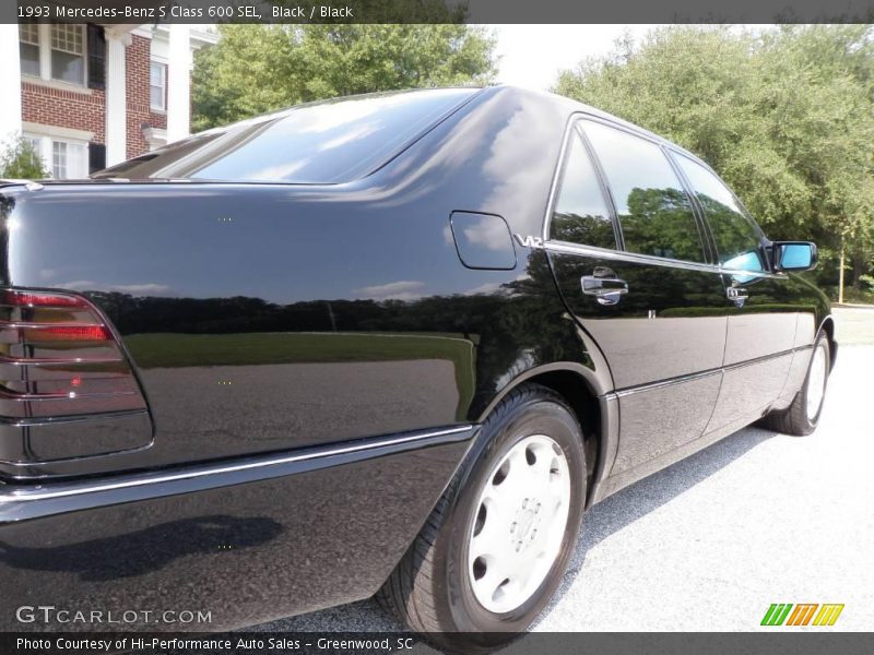Black / Black 1993 Mercedes-Benz S Class 600 SEL