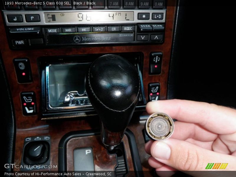 Black / Black 1993 Mercedes-Benz S Class 600 SEL