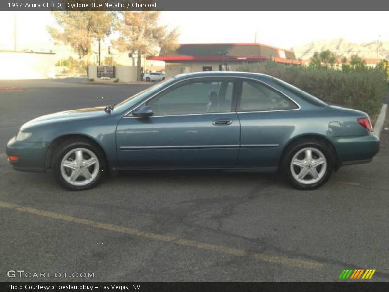 Cyclone Blue Metallic / Charcoal 1997 Acura CL 3.0
