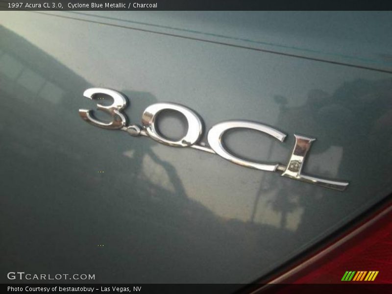 Cyclone Blue Metallic / Charcoal 1997 Acura CL 3.0