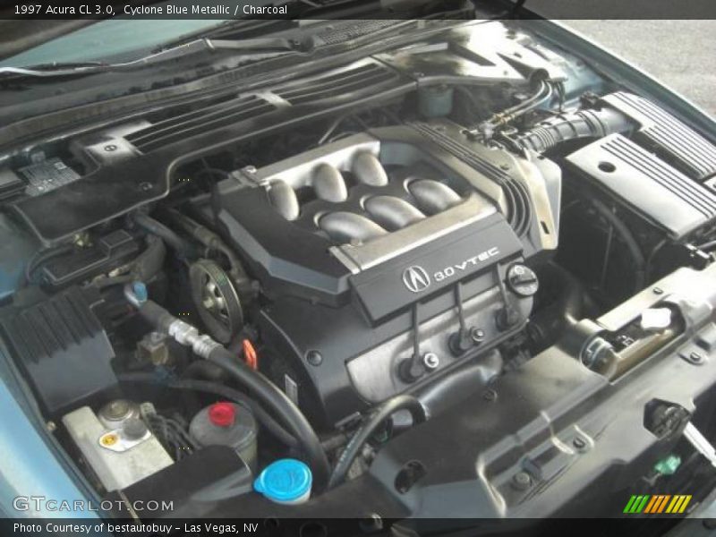 Cyclone Blue Metallic / Charcoal 1997 Acura CL 3.0