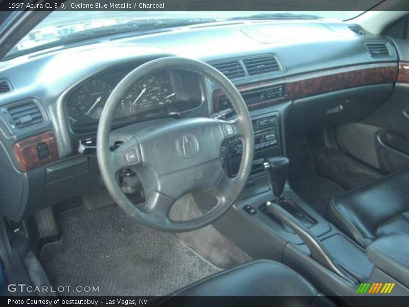Cyclone Blue Metallic / Charcoal 1997 Acura CL 3.0