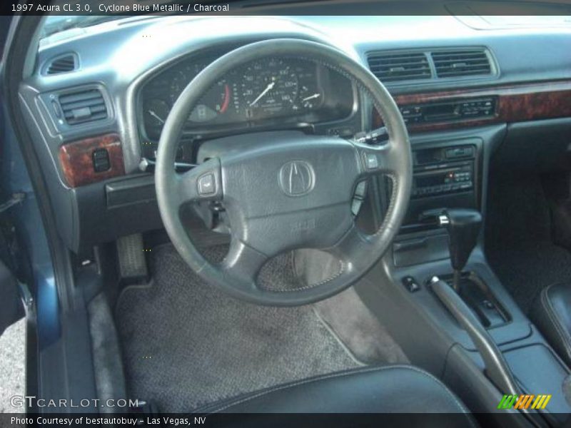 Cyclone Blue Metallic / Charcoal 1997 Acura CL 3.0