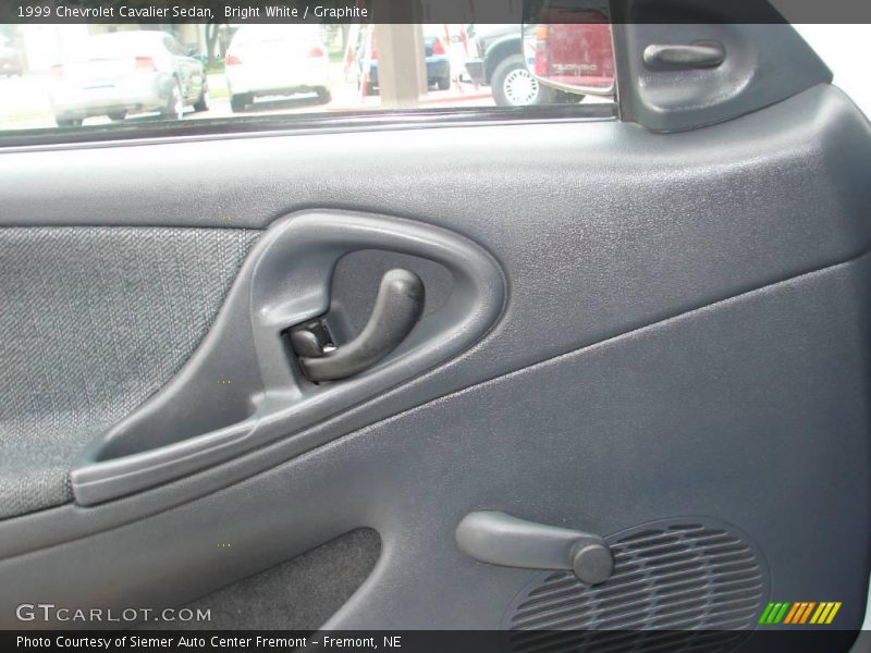 Bright White / Graphite 1999 Chevrolet Cavalier Sedan