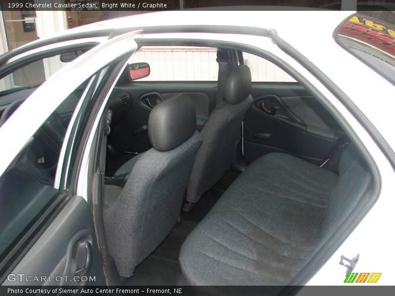 Bright White / Graphite 1999 Chevrolet Cavalier Sedan