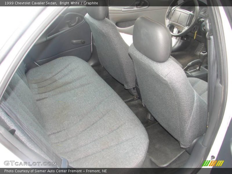 Bright White / Graphite 1999 Chevrolet Cavalier Sedan