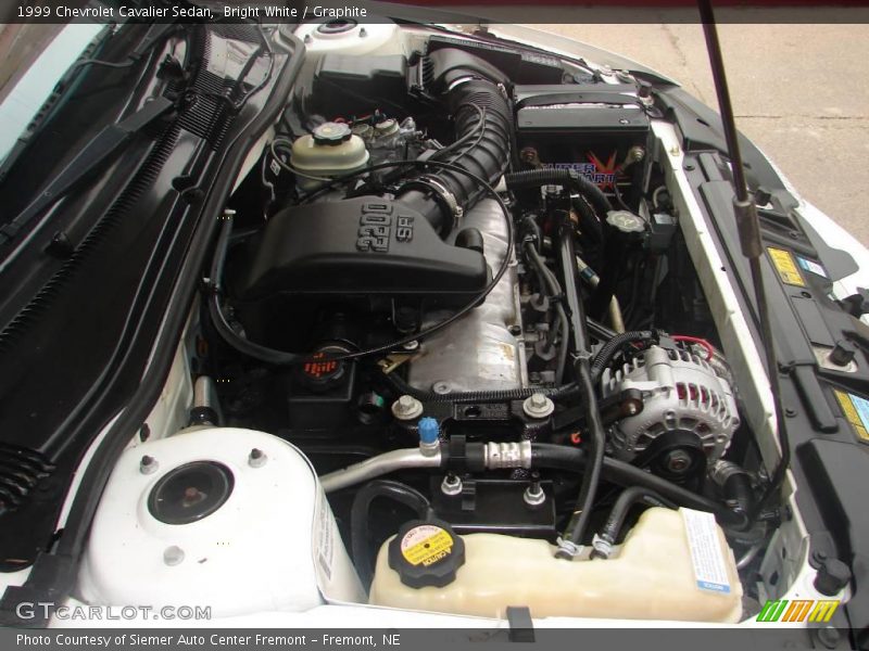 Bright White / Graphite 1999 Chevrolet Cavalier Sedan