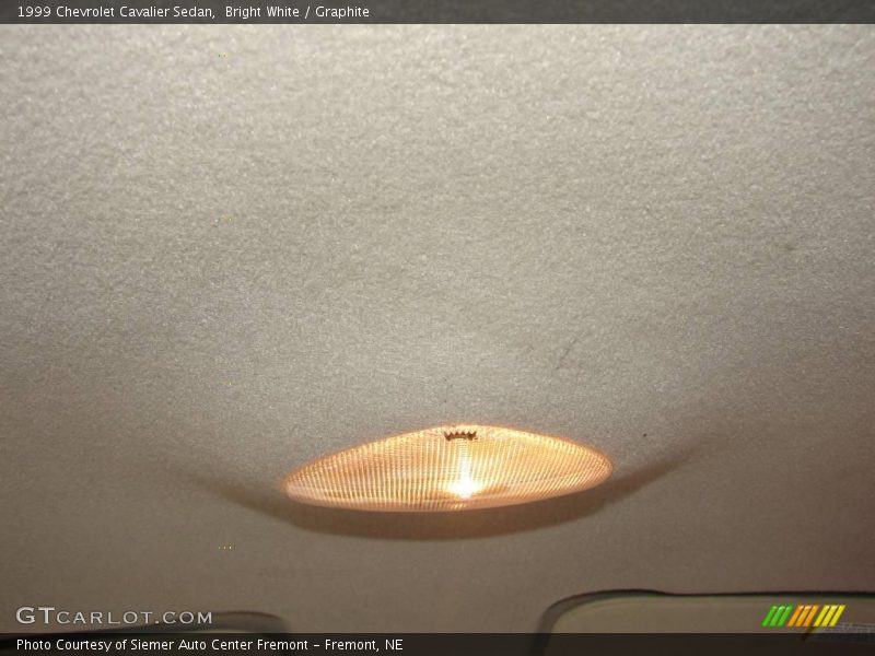Bright White / Graphite 1999 Chevrolet Cavalier Sedan