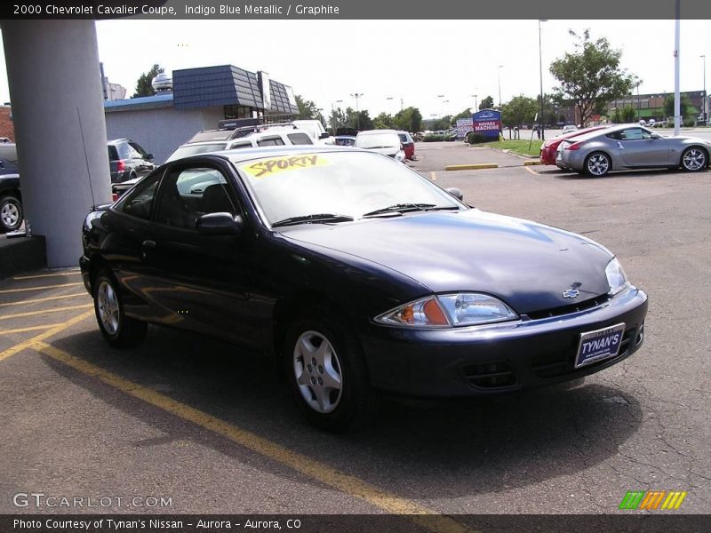 Indigo Blue Metallic / Graphite 2000 Chevrolet Cavalier Coupe