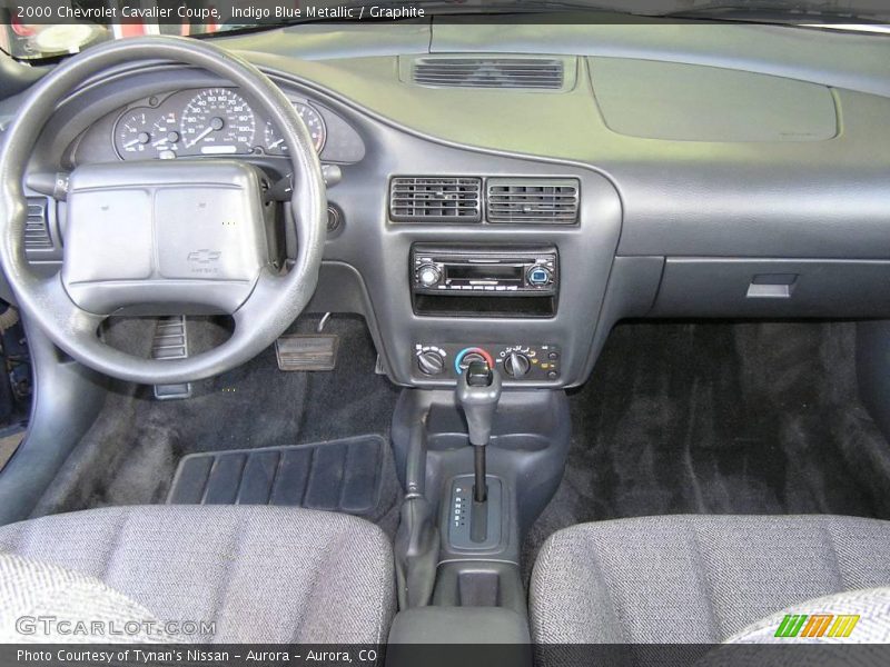 Indigo Blue Metallic / Graphite 2000 Chevrolet Cavalier Coupe