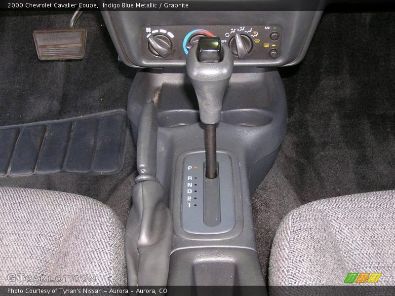 Indigo Blue Metallic / Graphite 2000 Chevrolet Cavalier Coupe