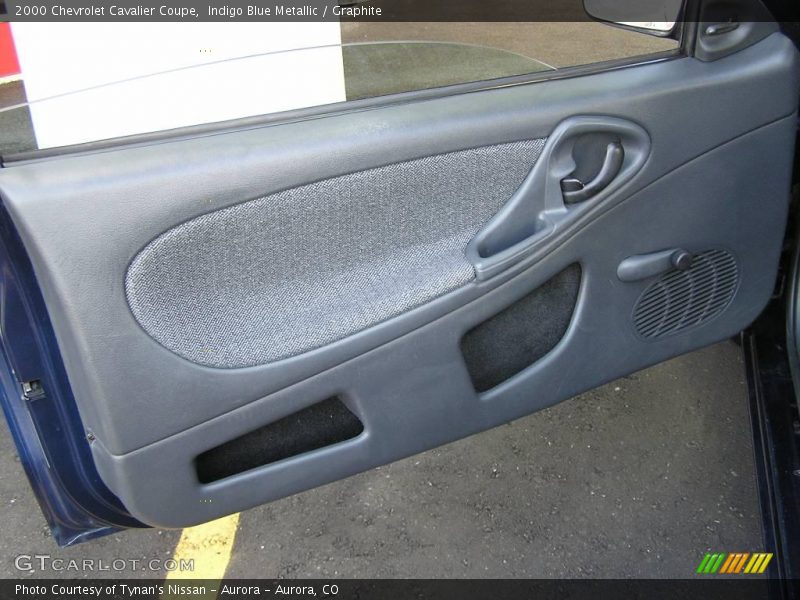 Indigo Blue Metallic / Graphite 2000 Chevrolet Cavalier Coupe