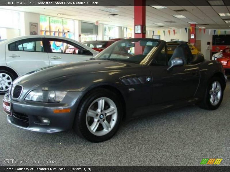 Steel Grey Metallic / Black 2001 BMW Z3 2.5i Roadster