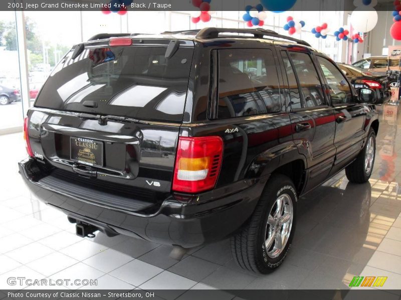 Black / Taupe 2001 Jeep Grand Cherokee Limited 4x4