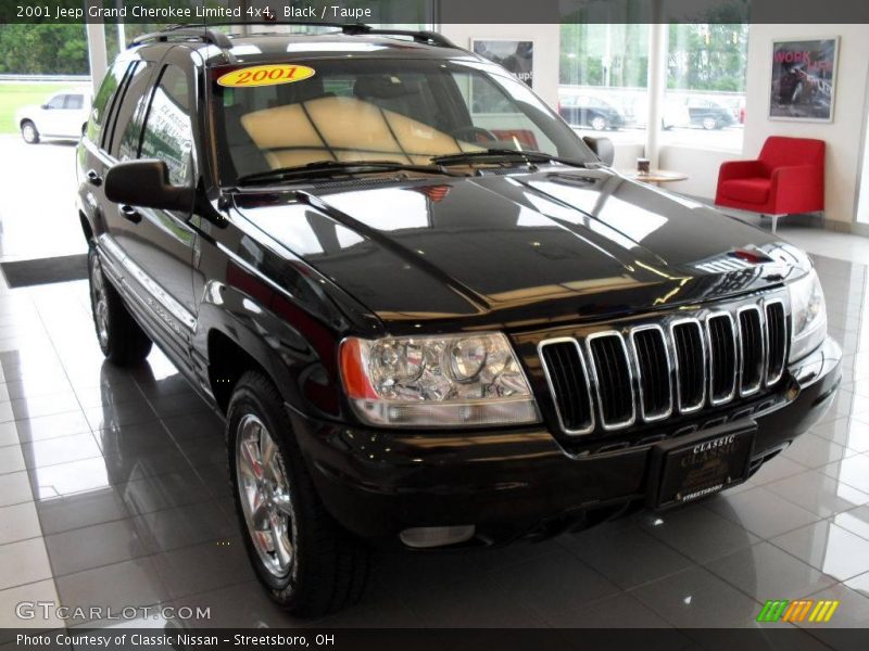 Black / Taupe 2001 Jeep Grand Cherokee Limited 4x4