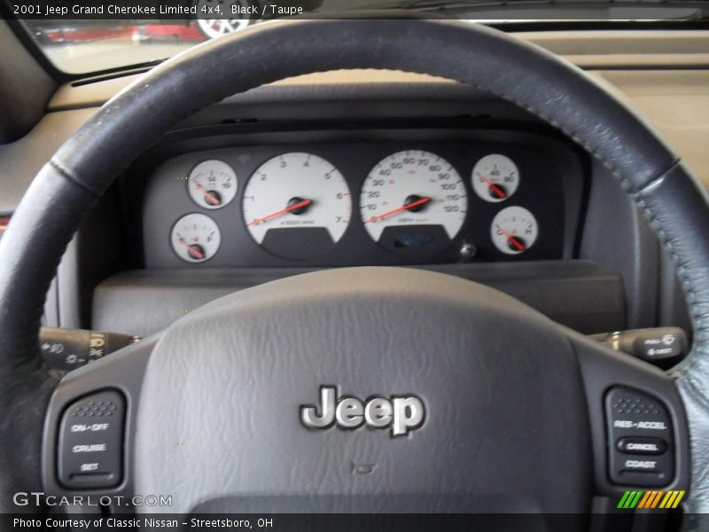 Black / Taupe 2001 Jeep Grand Cherokee Limited 4x4