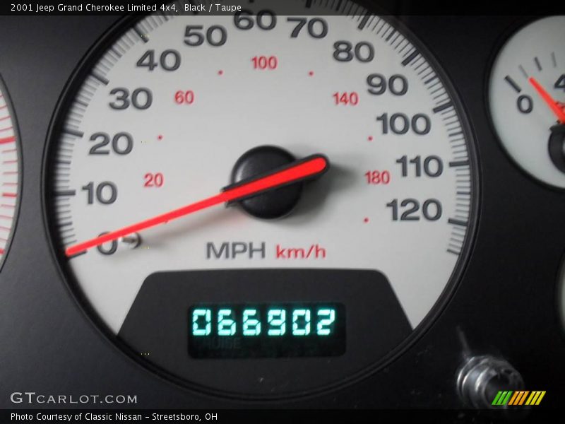 Black / Taupe 2001 Jeep Grand Cherokee Limited 4x4