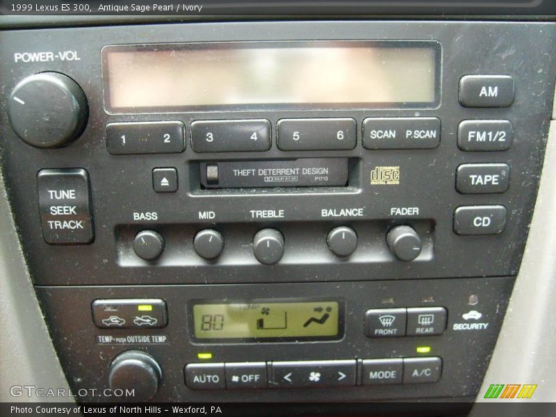 Antique Sage Pearl / Ivory 1999 Lexus ES 300