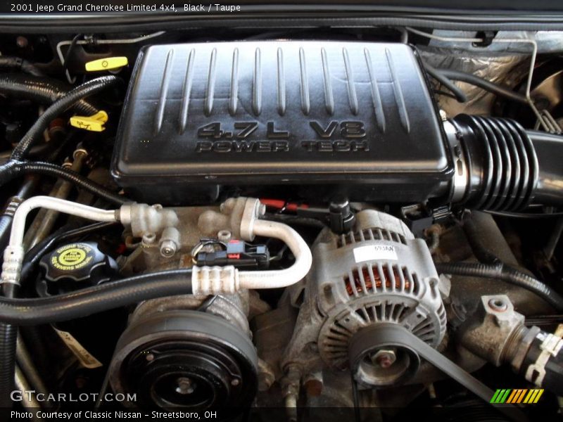 Black / Taupe 2001 Jeep Grand Cherokee Limited 4x4