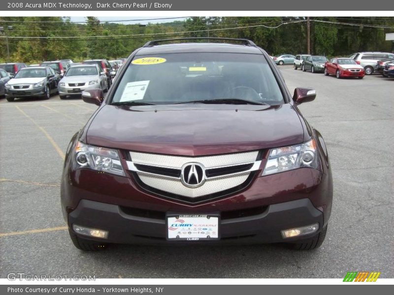 Dark Cherry Pearl / Ebony 2008 Acura MDX Technology