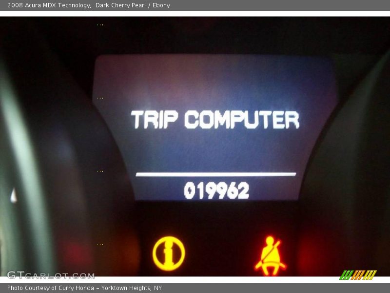 Dark Cherry Pearl / Ebony 2008 Acura MDX Technology