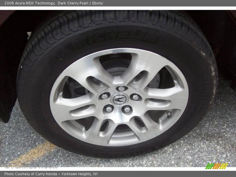 Dark Cherry Pearl / Ebony 2008 Acura MDX Technology