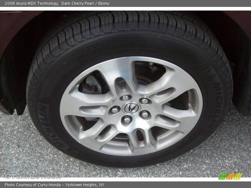 Dark Cherry Pearl / Ebony 2008 Acura MDX Technology