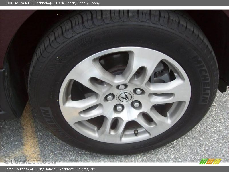 Dark Cherry Pearl / Ebony 2008 Acura MDX Technology