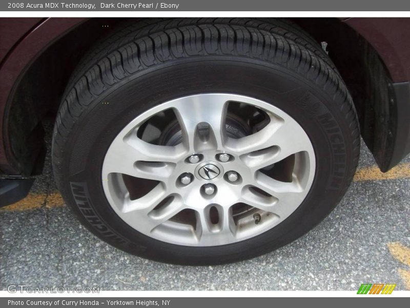 Dark Cherry Pearl / Ebony 2008 Acura MDX Technology