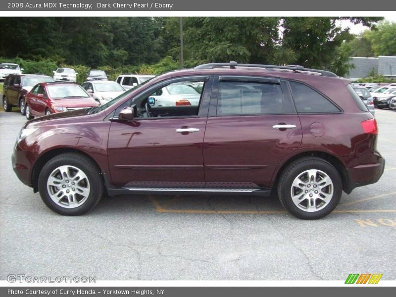 Dark Cherry Pearl / Ebony 2008 Acura MDX Technology