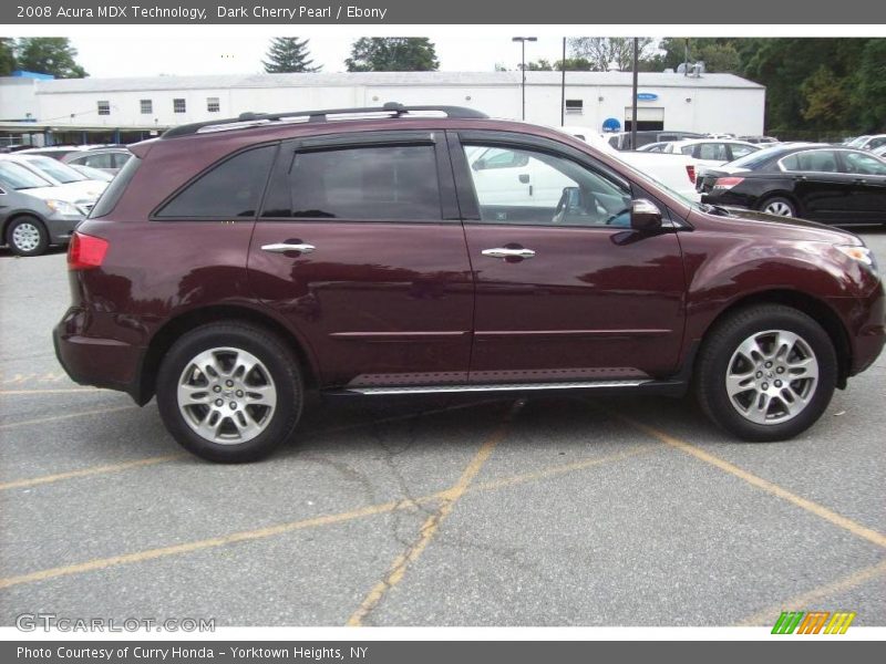 Dark Cherry Pearl / Ebony 2008 Acura MDX Technology