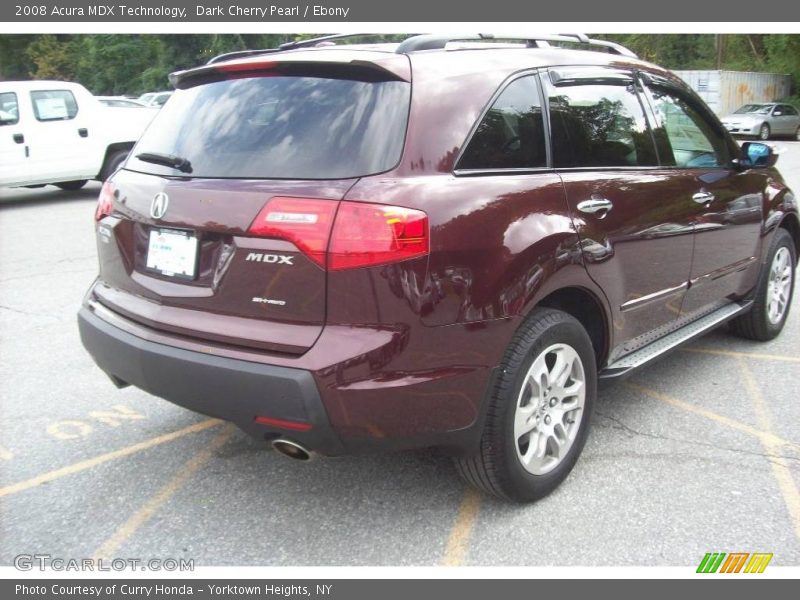 Dark Cherry Pearl / Ebony 2008 Acura MDX Technology