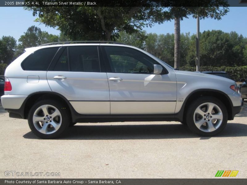 Titanium Silver Metallic / Black 2005 BMW X5 4.4i