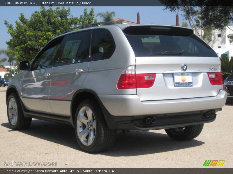 Titanium Silver Metallic / Black 2005 BMW X5 4.4i