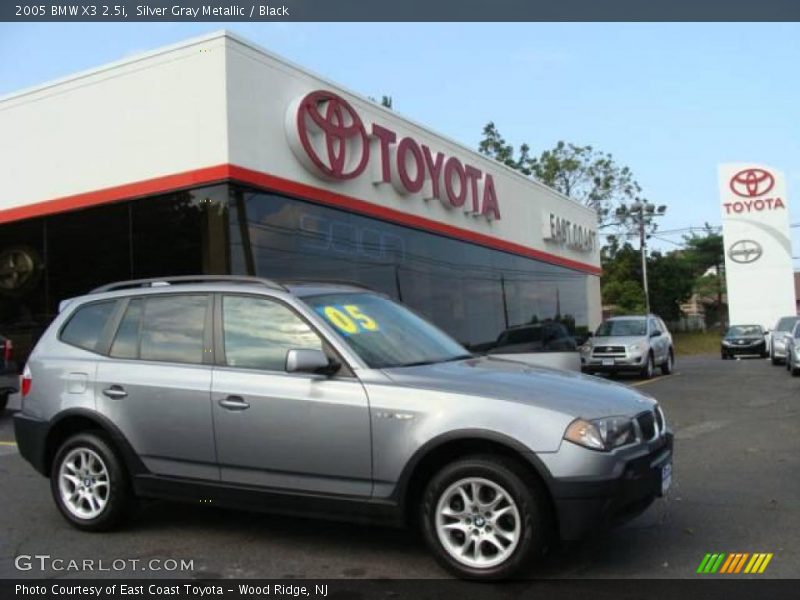 Silver Gray Metallic / Black 2005 BMW X3 2.5i