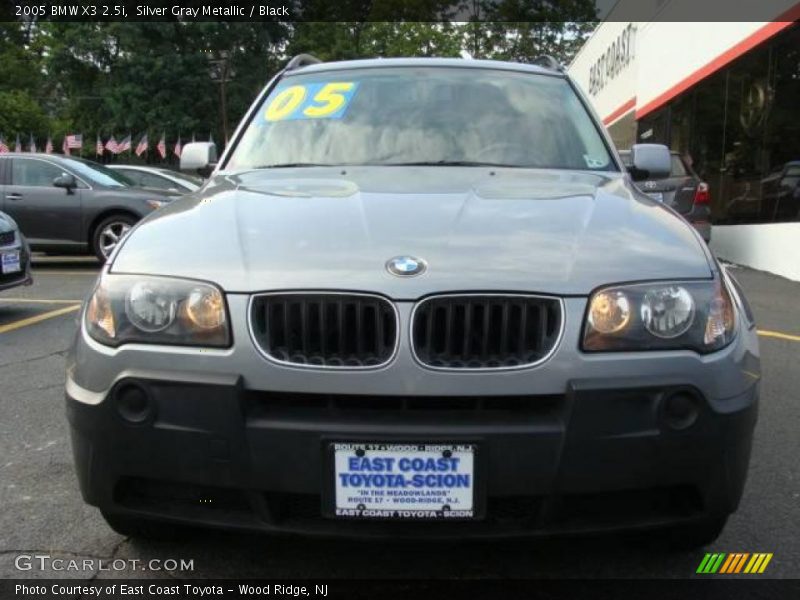 Silver Gray Metallic / Black 2005 BMW X3 2.5i