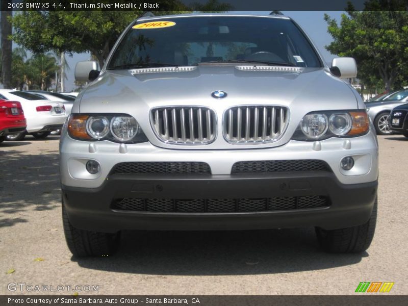 Titanium Silver Metallic / Black 2005 BMW X5 4.4i