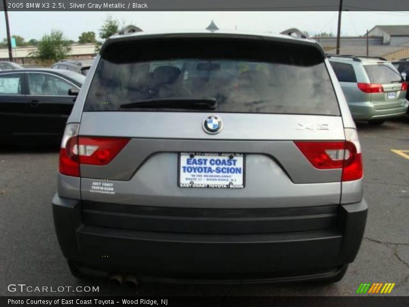 Silver Gray Metallic / Black 2005 BMW X3 2.5i