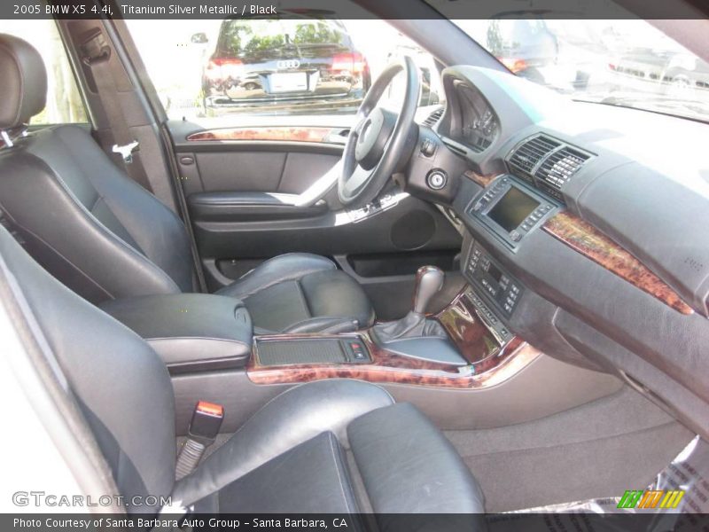 Titanium Silver Metallic / Black 2005 BMW X5 4.4i